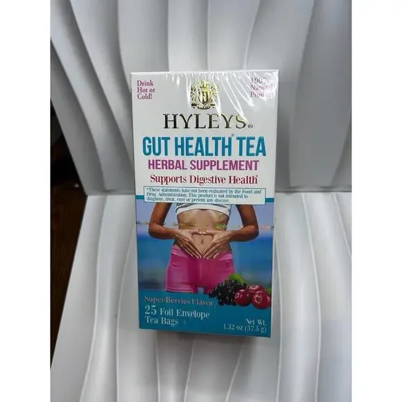 Hyleys Gut Health Tea, Super Berries , 25 Foil Envelope Tea Bags, Best Buy 2028 - Picture 1 of 4